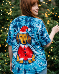 SANTA DACHSHUND DOG RADIAL CHRISTMAS ALL OVER PRINT - TYQY0610262