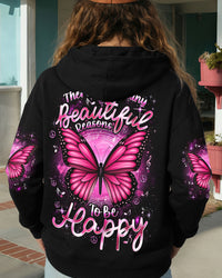 BEAUTIFUL REASONS TO BE HAPPY BUTTERFLY ALL OVER PRINT - TYQY2701261