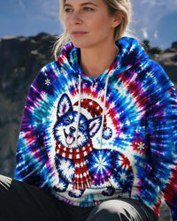 FROSTY COLOR BURST CORGI CHRISTMAS ALL OVER PRINT - YHHG3009263