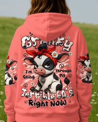 SORRY I'M CRANKY COW ALL OVER PRINT - TYQY1906251