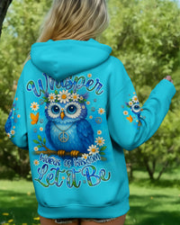 WHISPER WORDS OF WISDOM LET IT BE OWL ALL OVER PRINT - TYQY2310252