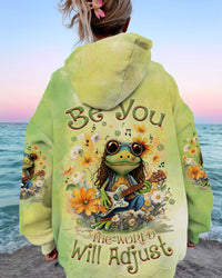 BE YOU THE WORLD WILL ADJUST FROG ALL OVER PRINT - TLNZ0709231