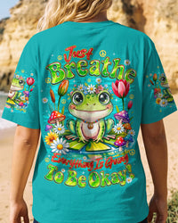 JUST BREATHE FROG ALL OVER PRINT - TYQY1908264