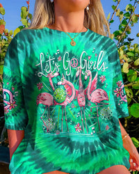 LET'S GO GIRLS FLAMINGO TIE DYE ALL OVER PRINT - TY3006232