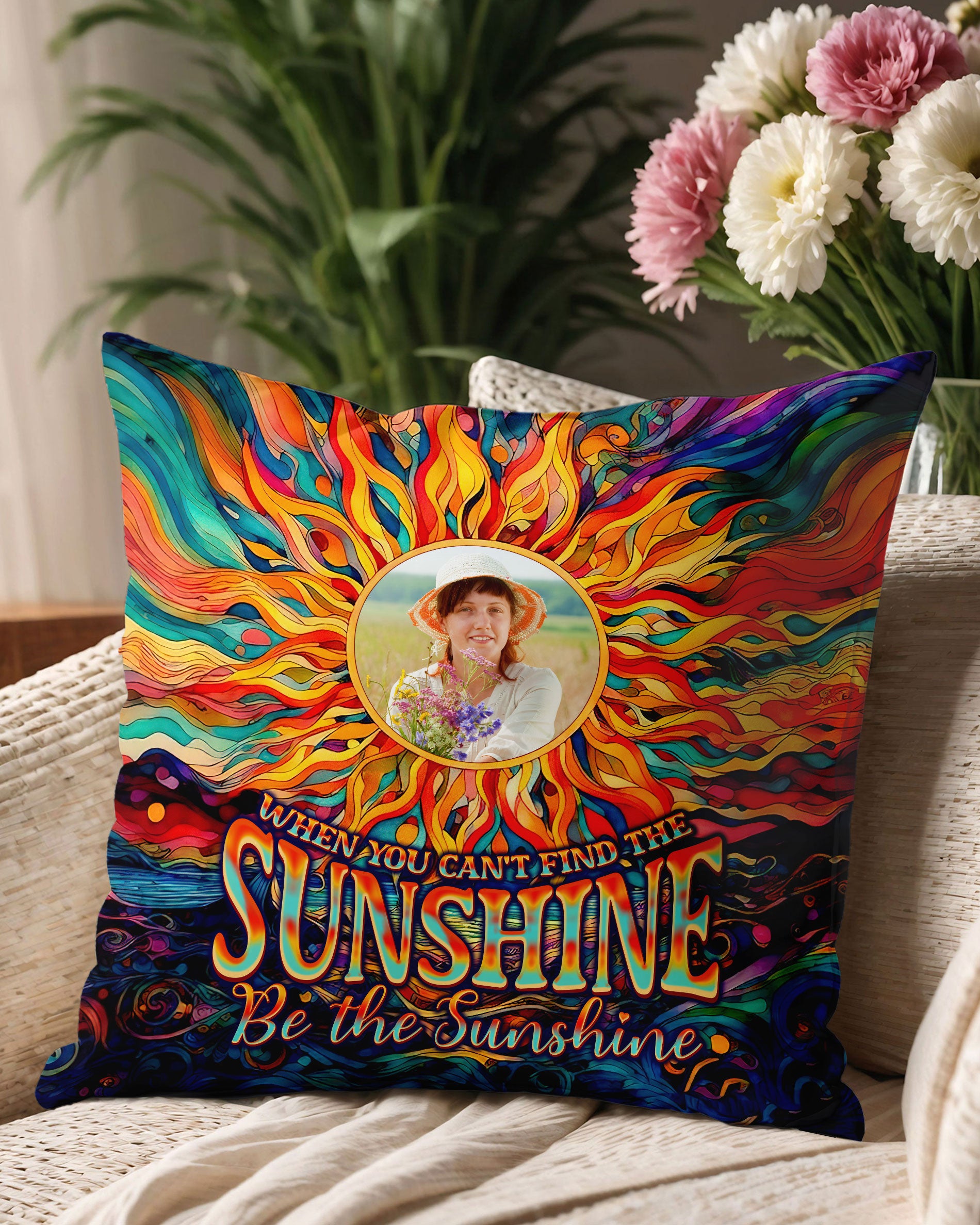 PERSONALIZED BE THE SUNSHINE PILLOW - TLNO0401251