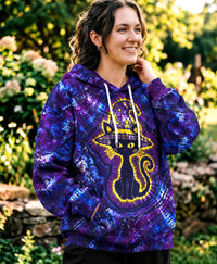 SPOOKY BLACK CAT WITCH HALLOWEEN BURST ALL OVER PRINT - TLHG1409265