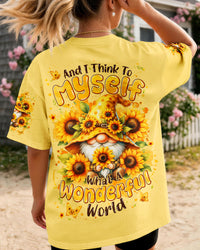 A WONDERFUL WORLD GNOME SUNFLOWER ALL OVER PRINT - TYLN1308265