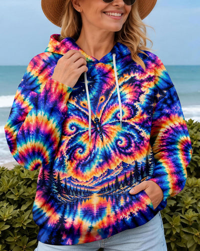 COSMIC BUTTERFLY RADIANT SWIRL ALL OVER PRINT - YHLN1310264