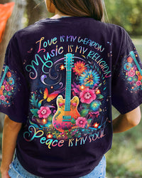 PEACE IS MY SOUL GUITAR ALL OVER PRINT - YHLN2605231