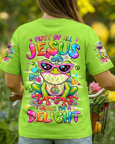 JESUS THINKS I'M A DELIGHT FROG ALL OVER PRINT - TYLN1407261