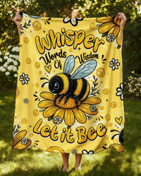 WHISPER WORDS OF WISDOM LET IT BEE FLEECE BLANKET - TYQY1706255