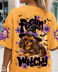 FEELIN' WITCHY DACHSHUND DOG HALLOWEEN ALL OVER PRINT - TY1109262