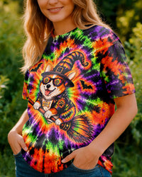 WITCHY CORGI HALLOWEEN BURST ALL OVER PRINT - YHLN2309264