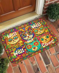 GROOVY WELL WELL CATS DOORMAT - YHLN0602263