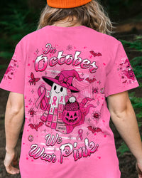 IN OCTOBER WE WEAR PINK BOO BREAST CANCER AWARENESS ALL OVER PRINT - YHHG2108251