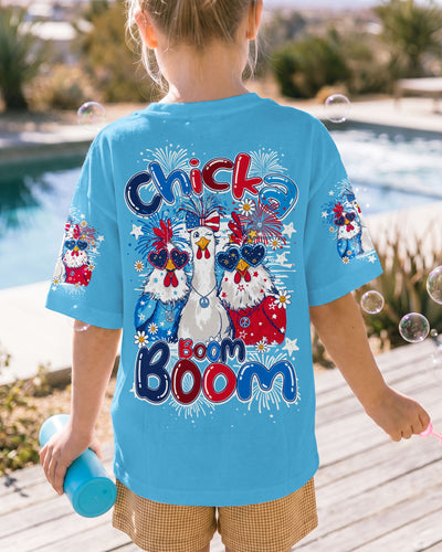 CHICKA BOOM BOOM HIPPIE CHICKEN KIDS ALL OVER PRINT - TY0406262