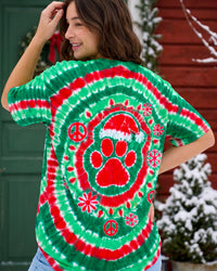 SANTA PAW CHRISTMAS LIGHTS SWIRL ALL OVER PRINT - TYQY1510261