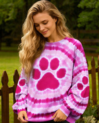 PAW PINK TIE DYE ALL OVER PRINT - TYQY1612251