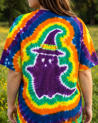 COLORFUL HALLOWEEN WITCH GHOST SWIRL ALL OVER PRINT - TYQY1509262