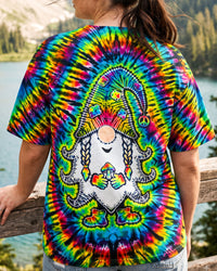 MUSHROOM GNOME COLORFUL SPIRAL ALL OVER PRINT - TYQY1709261