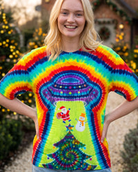 CHRISTMAS UFO SWIRL ALL OVER PRINT - TYQY0310263