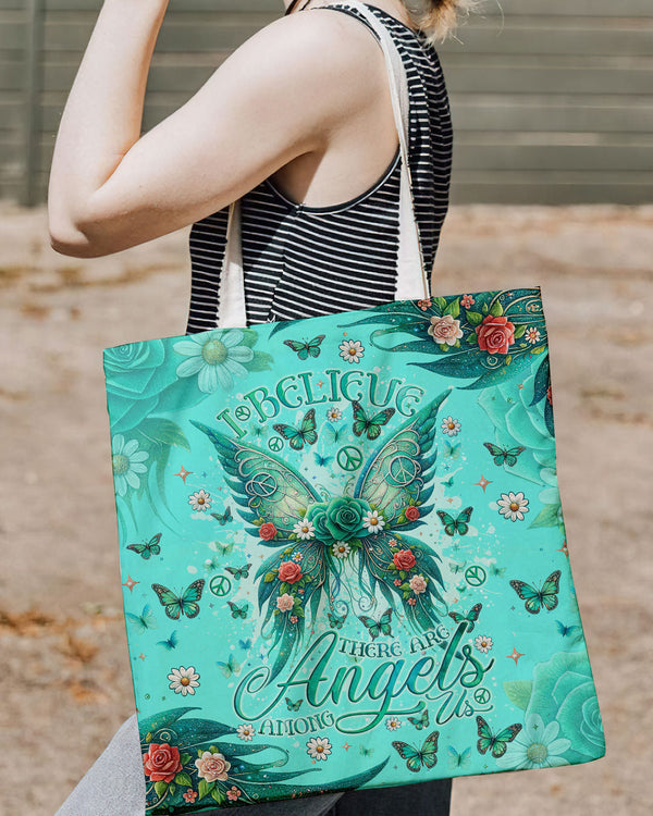 I BELIEVE THERE ARE ANGELS AMONG US WINGS TOTE BAG - TLNO2803244