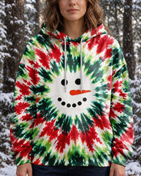 PSYCHEDELIC COLOR BURST SNOWMAN ALL OVER PRINT - YHLN2807261