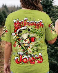 NOT ENOUGH HOLLY TO BE JOLLY FROG CHRISTMAS ALL OVER PRINT - TYQY1010263