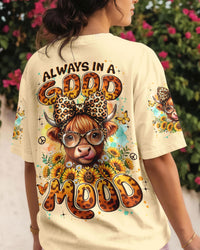 ALWAYS IN A GOOD MOOD COW ALL OVER PRINT - TYLN2105262