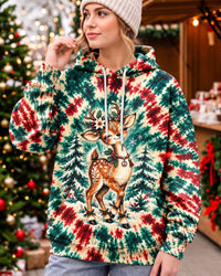 CHRISTMAS SPIRIT REINDEER COLOR BURST ALL OVER PRINT - YHLN3009262