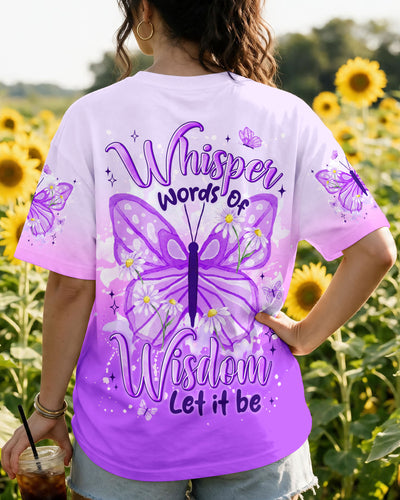 WHISPER WORDS OF WISDOM LET IT BE BUTTERFLY ALL OVER PRINT - TYLN1408261