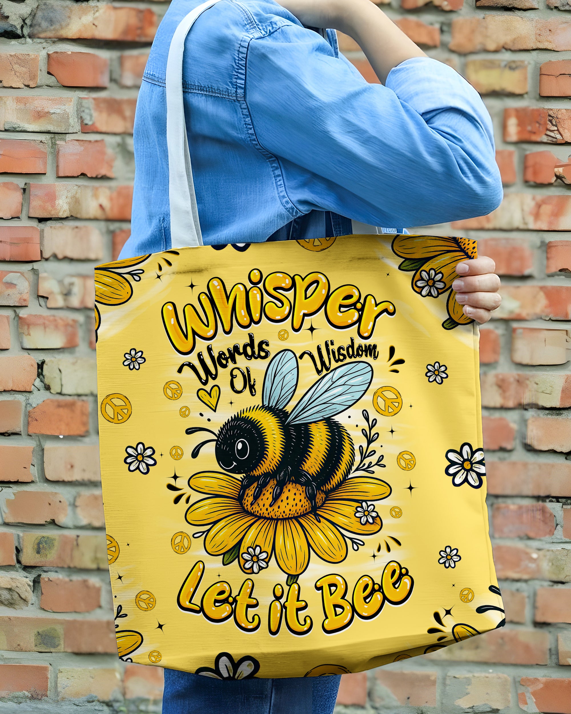 WHISPER WORDS OF WISDOM LET IT BEE TOTE BAG - TYQY1706254