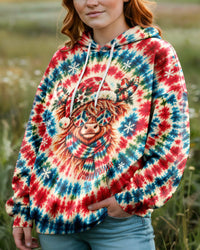 GROOVY CHRISTMAS COW CRIMSON SWIRL ALL OVER PRINT - YHLN1210262