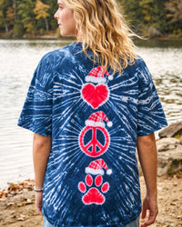 CHRISTMAS PEACE LOVE PAW BURST ALL OVER PRINT - TYQY0210265