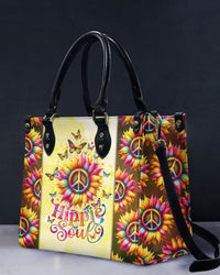 HIPPIE SOUL SUNFLOWER LEATHER HANDBAG - TLNO2303241
