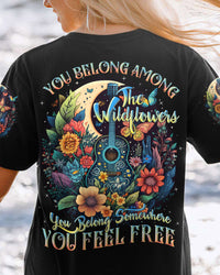 YOU BELONG AMONG THE WILDFLOWERS GUITAR ALL OVER PRINT - TLNZ0805231