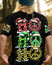 HOHOHO PEACE TIE DYE CHRISTMAS ALL OVER PRINT - TY2110233
