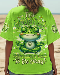 JUST BREATHE FROG ALL OVER PRINT - TYQY3005252