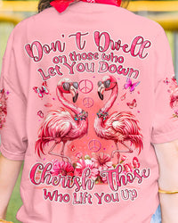 CHERISH THOSE WHO LIFT YOU UP FLAMINGO ALL OVER PRINT - TYQY1204245