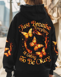 JUST BREATHE BUTTERFLY ALL OVER PRINT - TYQY0711243
