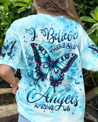I BELIEVE THERE ARE ANGELS AMONG US BUTTERFLY ALL OVER PRINT - YHHG1408243