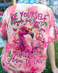BE YOURSELF FLAMINGO ALL OVER PRINT - TYQY0904241
