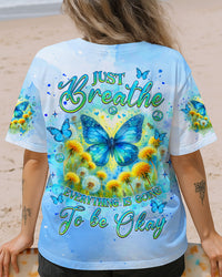 JUST BREATHE BUTTERFLY ALL OVER PRINT - TLNZ2304252