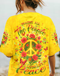 IMAGINE ALL THE PEOPLE LIVING LIFE IN PEACE ALL OVER PRINT - YHHG2204253