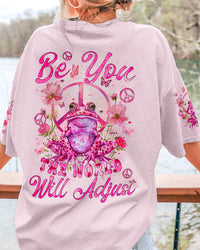 BE YOU THE WORLD WILL ADJUST FROG ALL OVER PRINT - TYQY2602242
