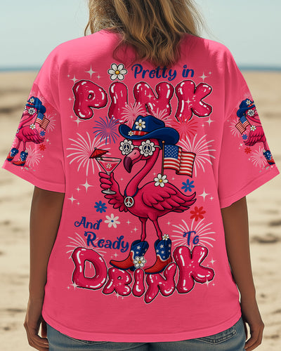 PRETTY IN PINK FLAMINGO COWBOY ALL OVER PRINT - TYQY1605253