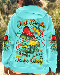 JUST BREATHE MUSHROOM BUTTERFLY ALL OVER PRINT - YHHG1209242