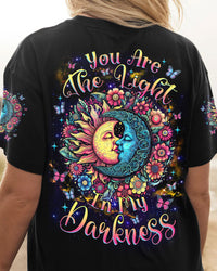 YOU ARE THE LIGHT IN MY DARKNESS SUN MOON FLOWER ALL OVER PRINT - TLNZ0606242