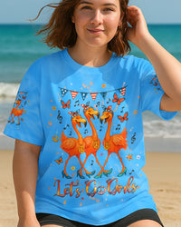 LET'S GO GIRLS FLAMINGO ALL OVER PRINT - YHHG0805251