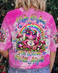 BE YOU THE WORLD WILL ADJUST FROG ALL OVER PRINT - TLNZ2806241